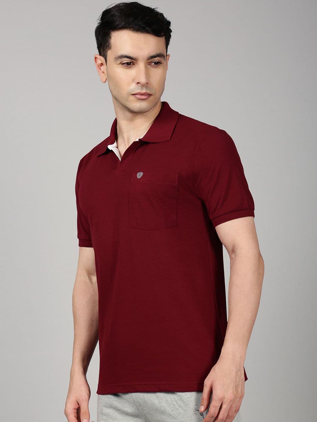 Lux Cozi Combed Cotton Polo Collar Lounge T-shirts - view 1