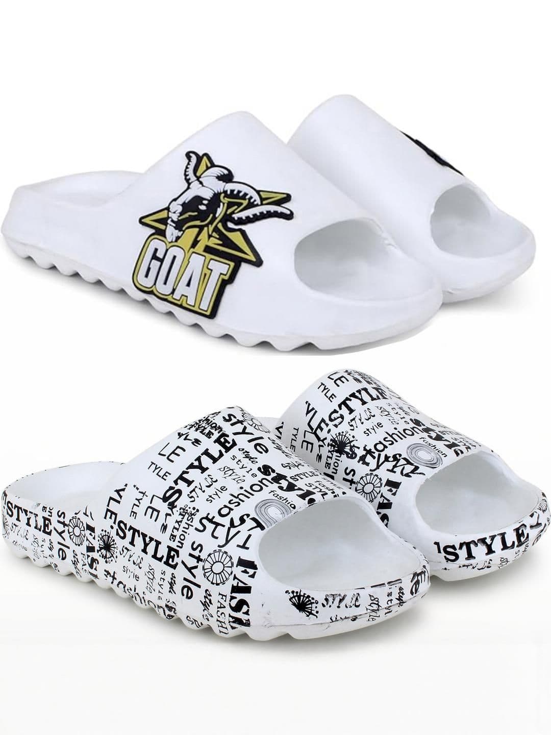 Pampy Angel Men White Flip Flops - view 1