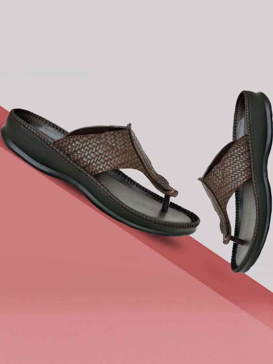 Bizazo Men Black Flip Flops - view 1