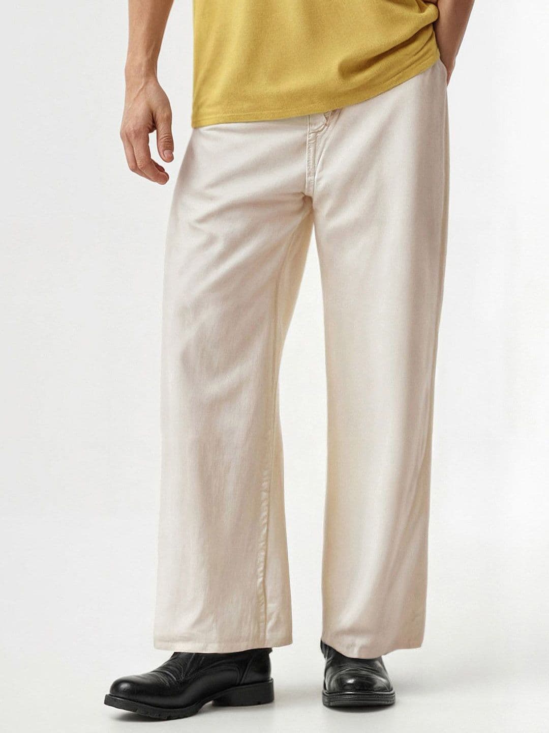 SZN Men Classic Straight Fit Mid-Rise Non-Strechable Cotton Jeans - view 1