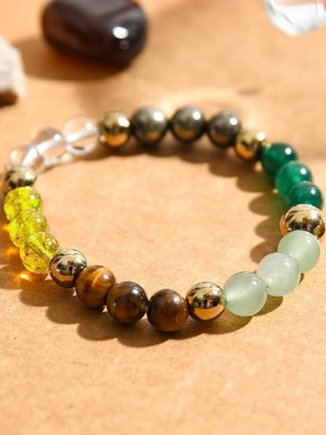 HEALINGGEMS Citrine Beaded Bracelet