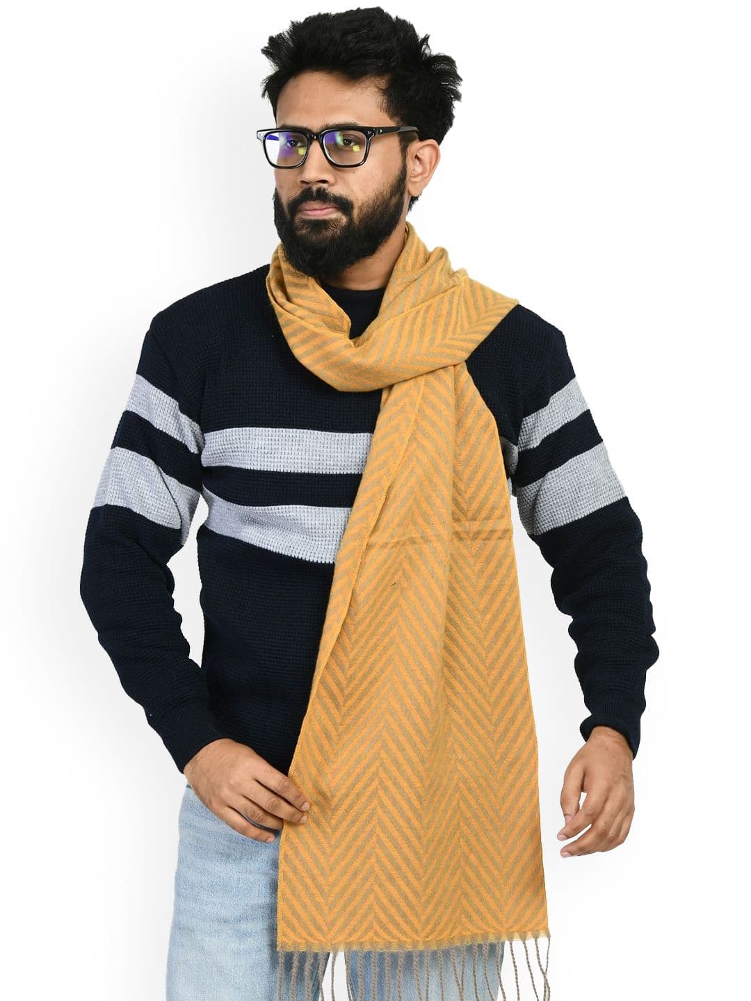 Manra Men Striped Acrylic Mufflers - view 1