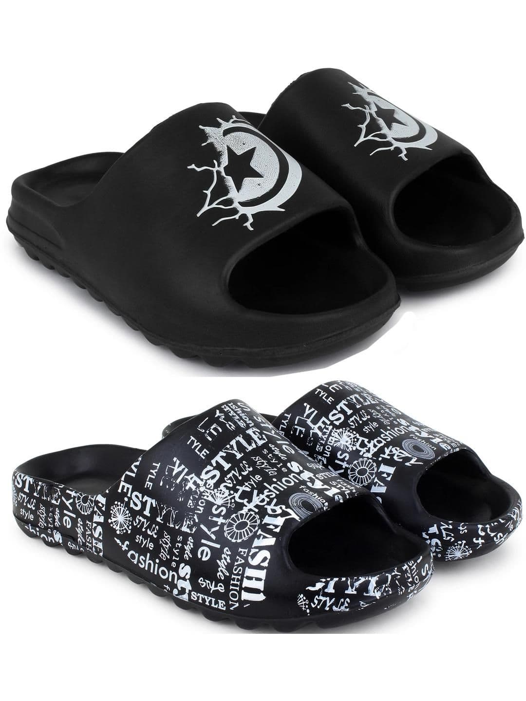 Pampy Angel Men Black Flip Flops - view 1