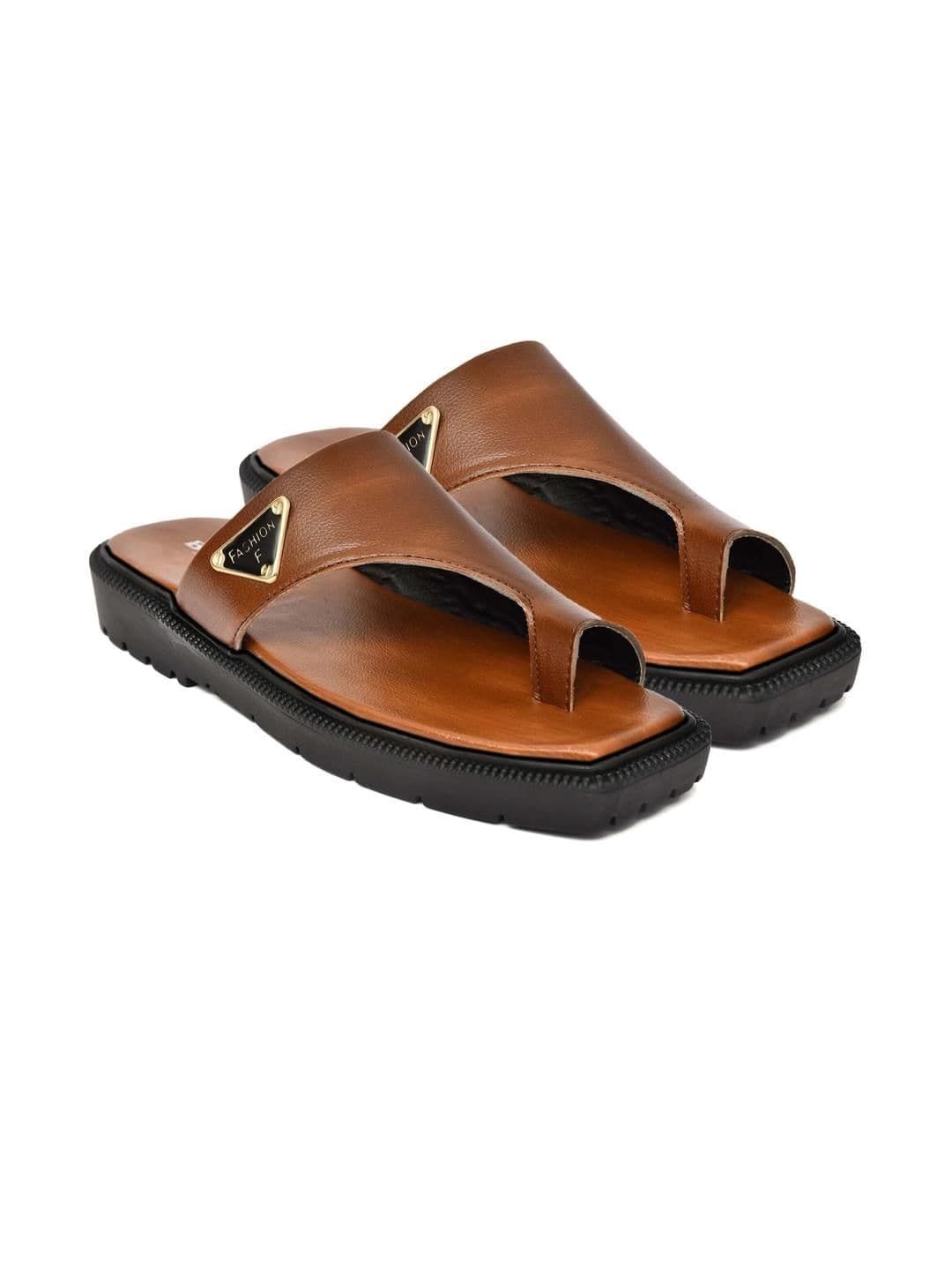 Bizazo Men Brown Flip Flops - view 1