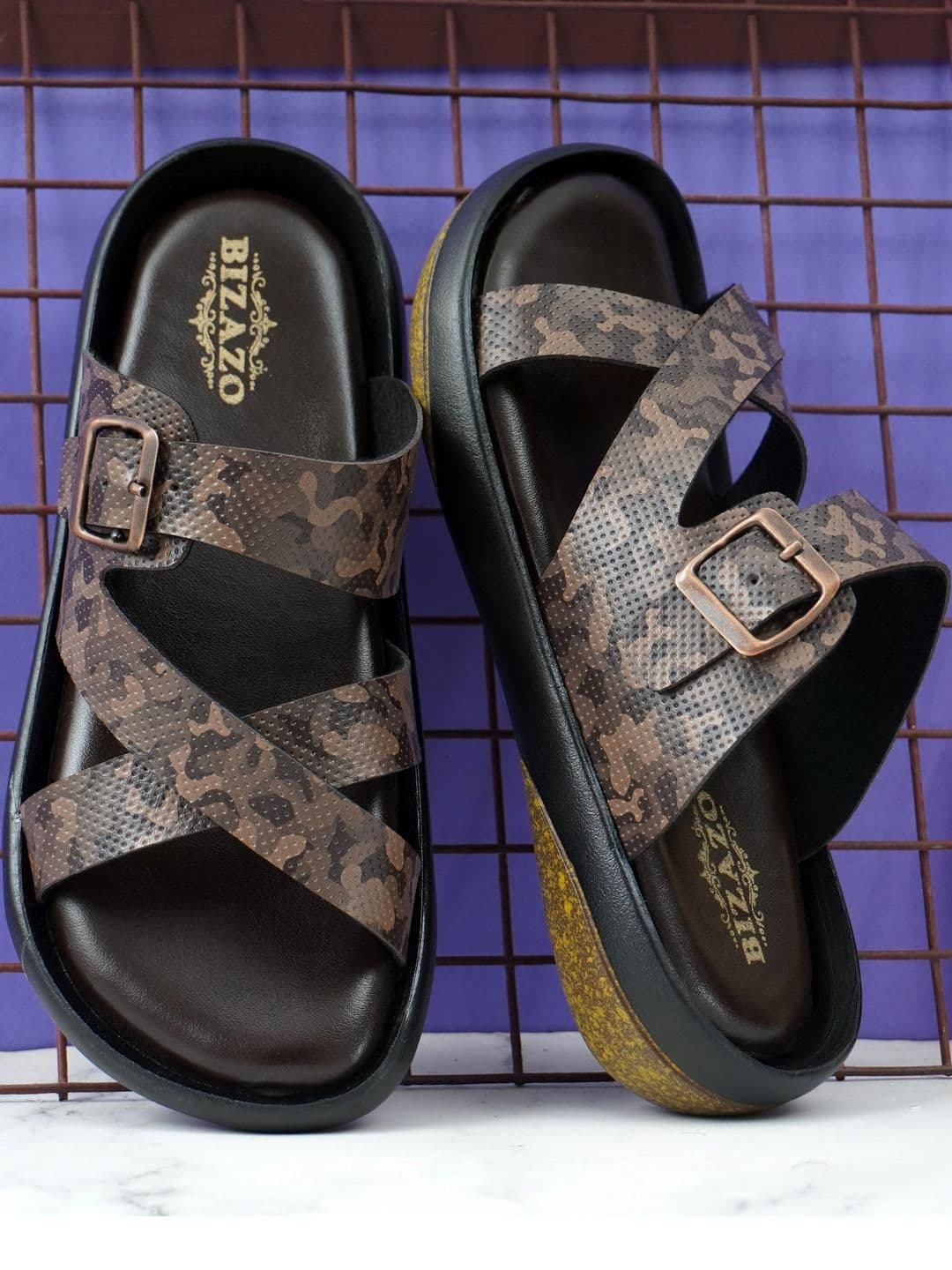 Bizazo Men Synthetic Leather Sandals - view 1