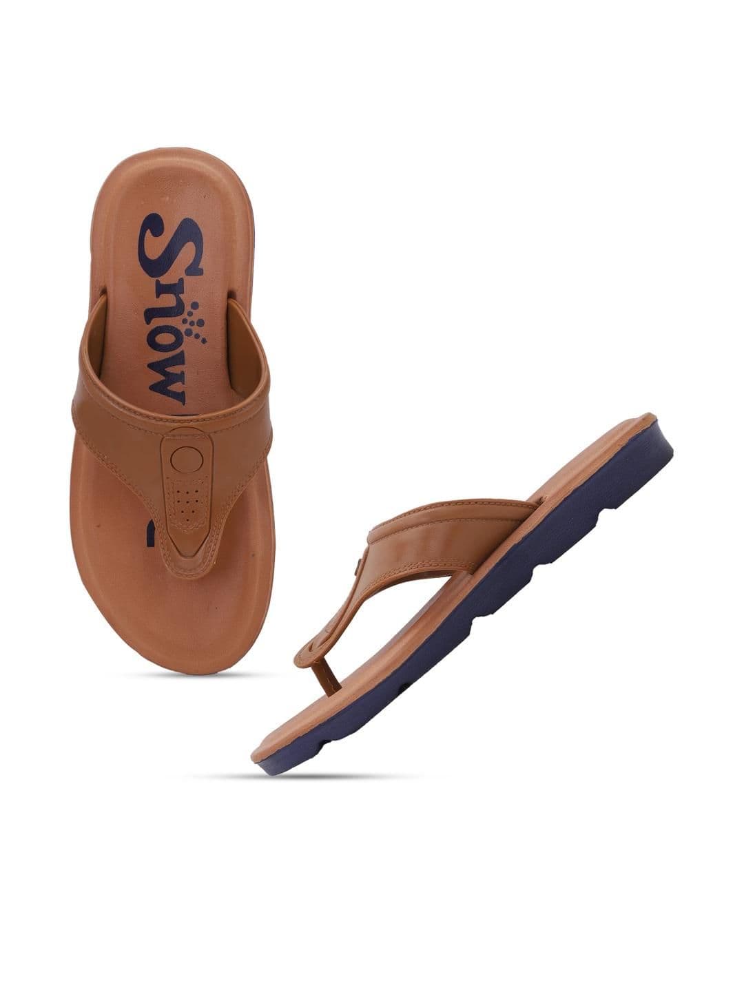 Pampy Angel Men Brown Flip Flops - view 1