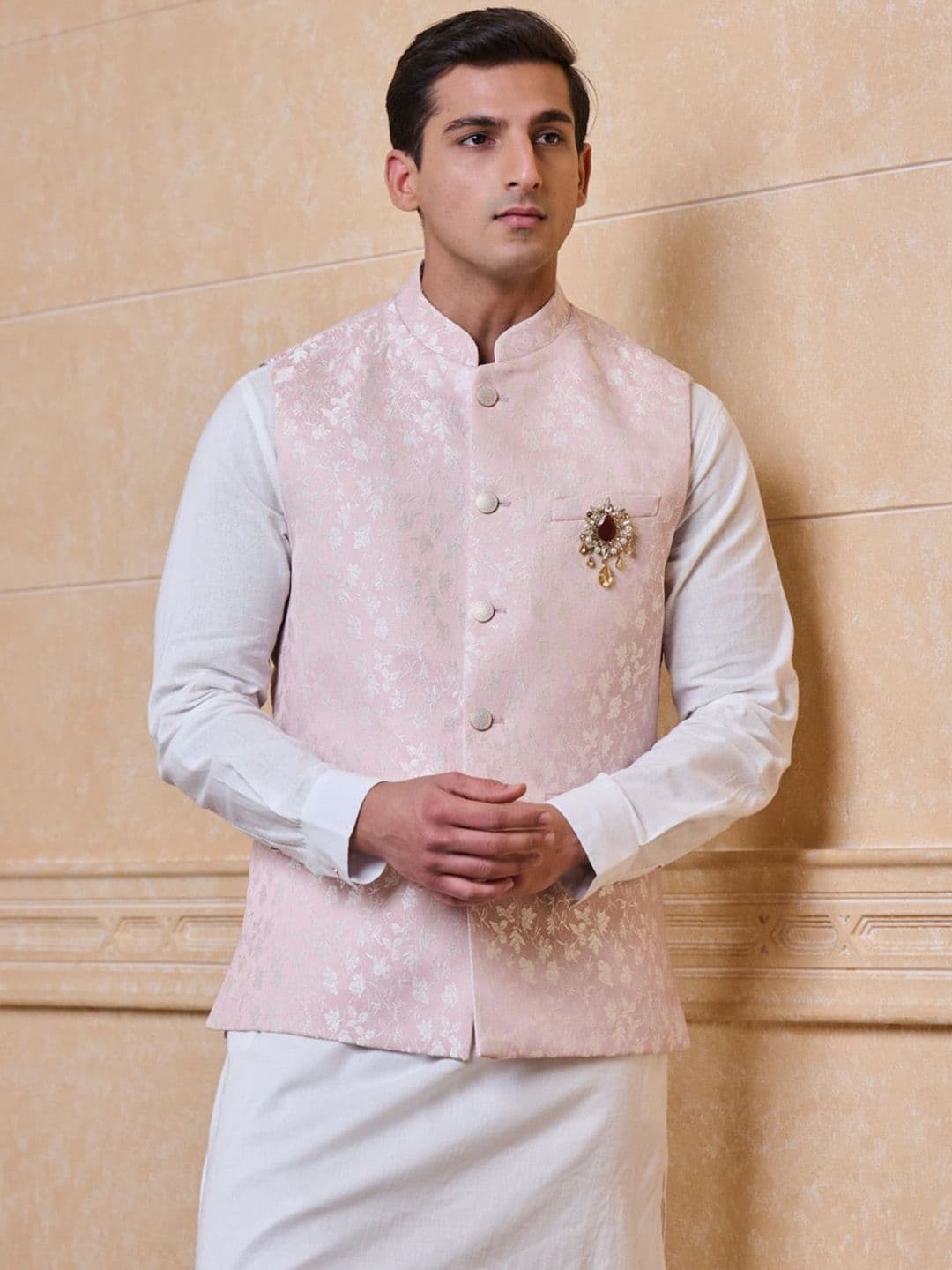 Tasva M Woven Design Nehru Jackets - view 1