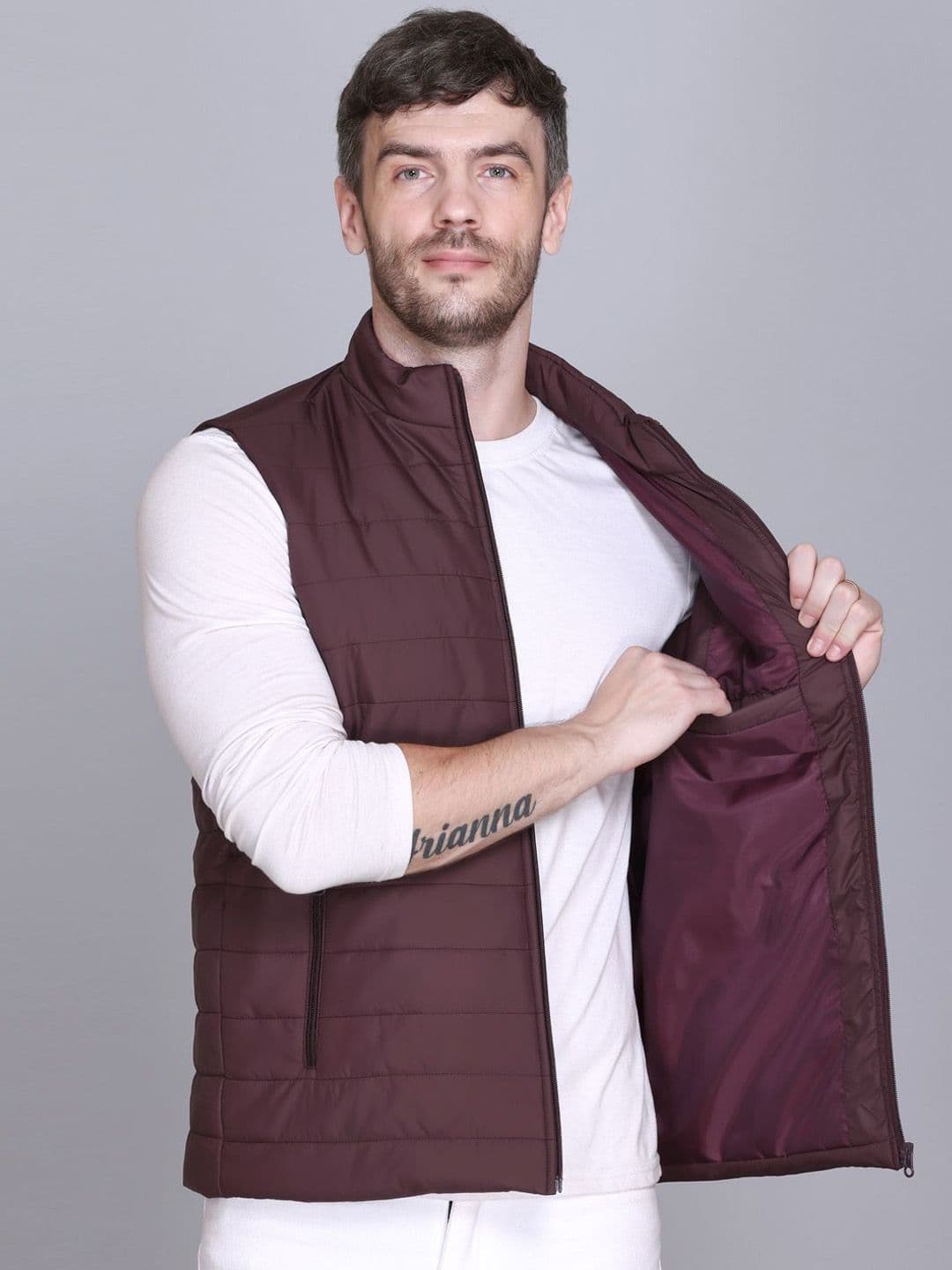 Rare Times Mock Collar Lightweight Puffer Jacket - view 1