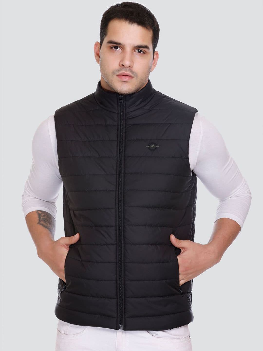 Rare Times Mock Collar Lightweight Puffer Jacket