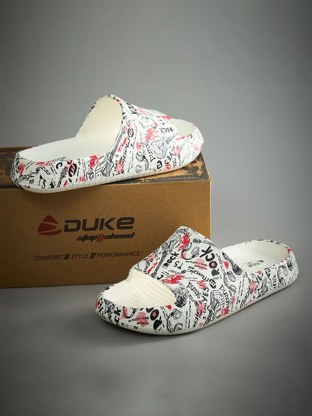 Duke Men Printed StreetWalk Sliders - view 1