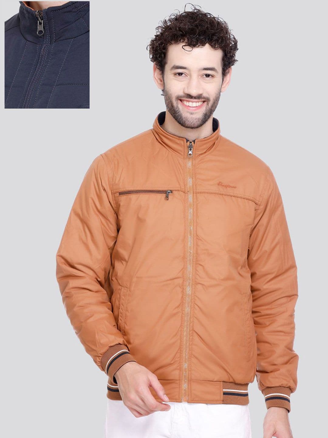 Rare Times Mock Collar Lightweight Puffer Jacket - view 1