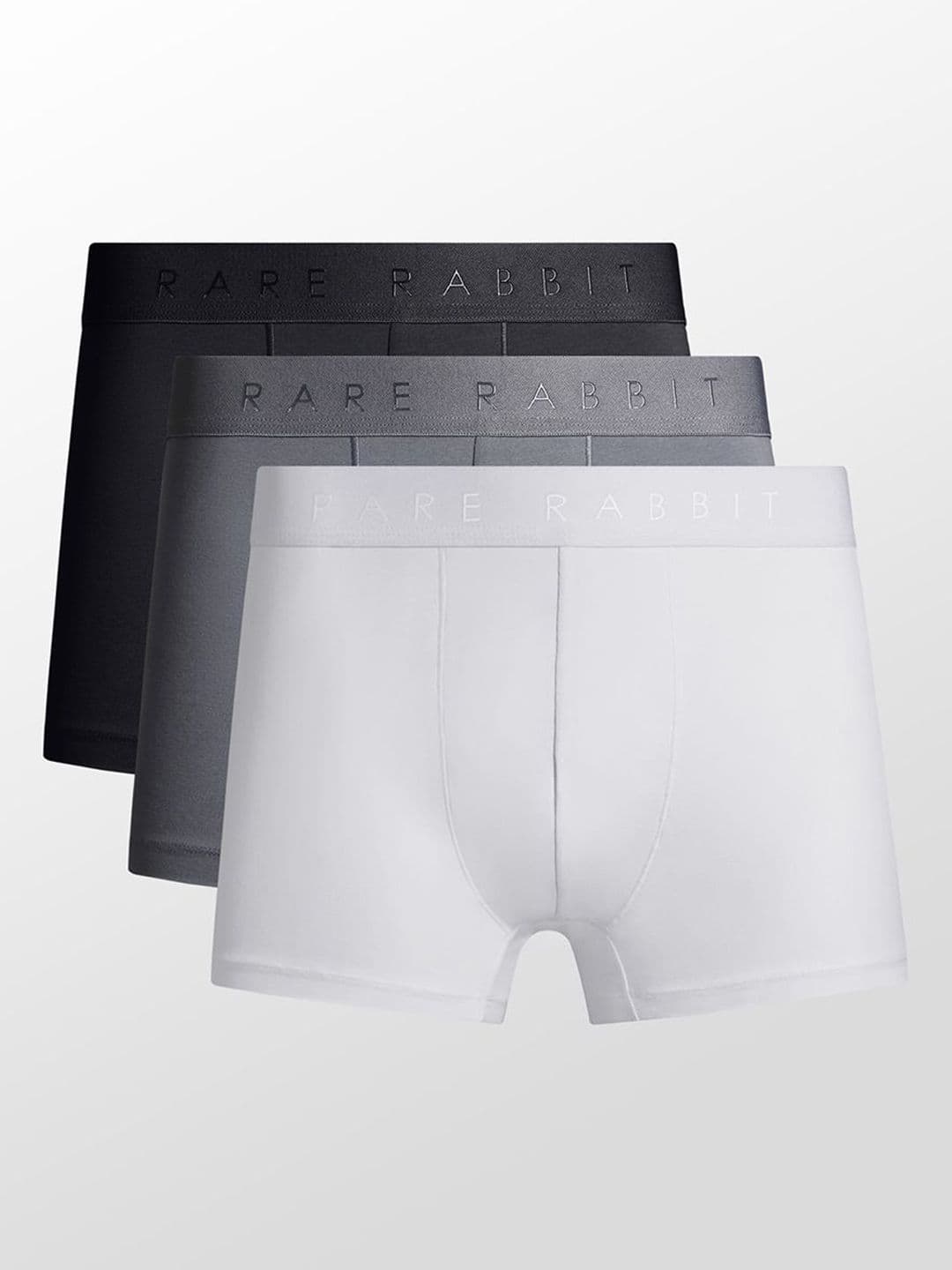 RARE RABBIT Pack Of 3 Plain Strectchable Innerwear - view 1