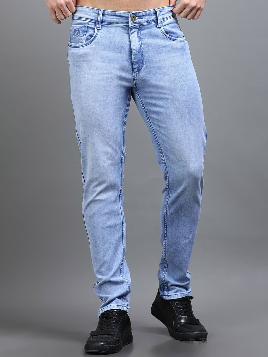 PAUL STREET Men Urban Slim Regular Fit Mid-Rise Heavy Fade Stretchable Jeans - view 1