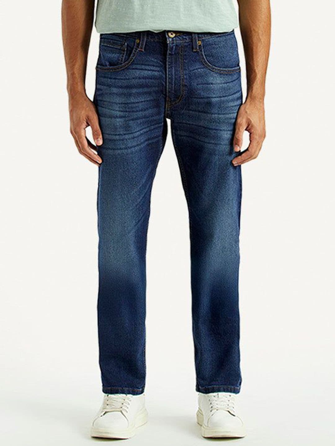 Levis 513 Men Slim Fit Mid-Rise Clean Look Heavy Fade Non Stretchable Jeans - view 1