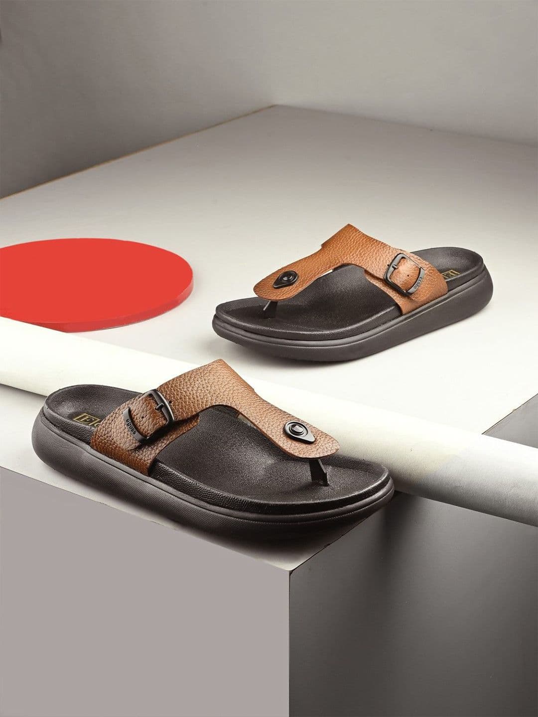 Egoss Men Leather Comfort Sandals - view 1