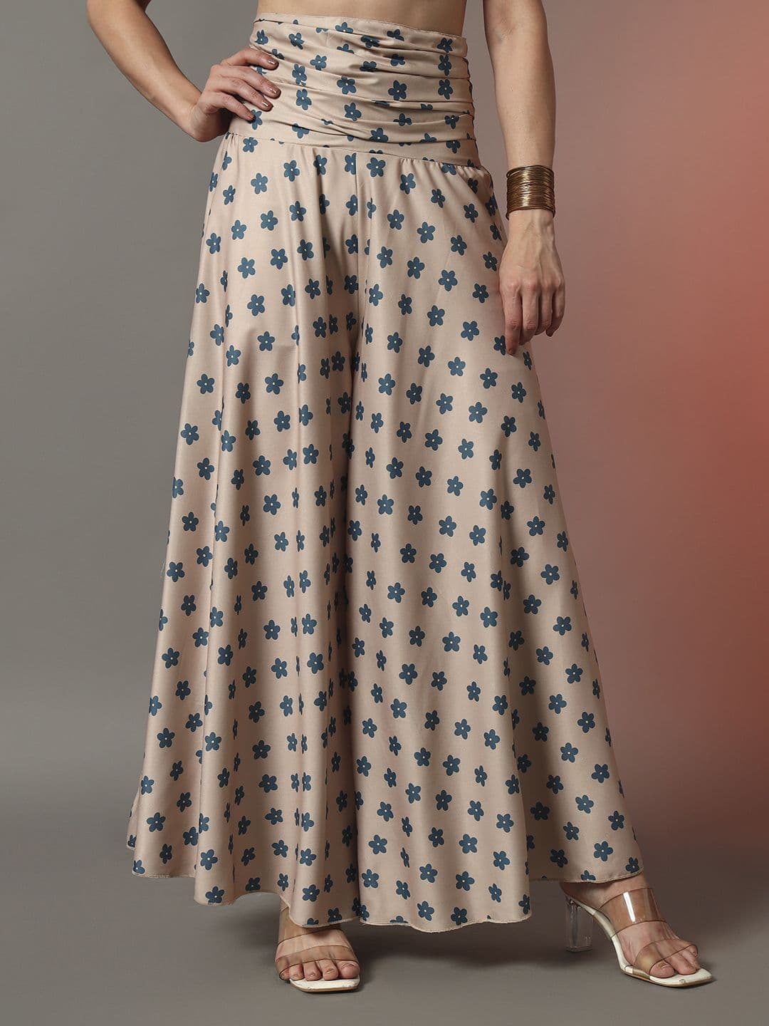 Trend Arrest Women Floral Printed Flared Palazzos - view 1