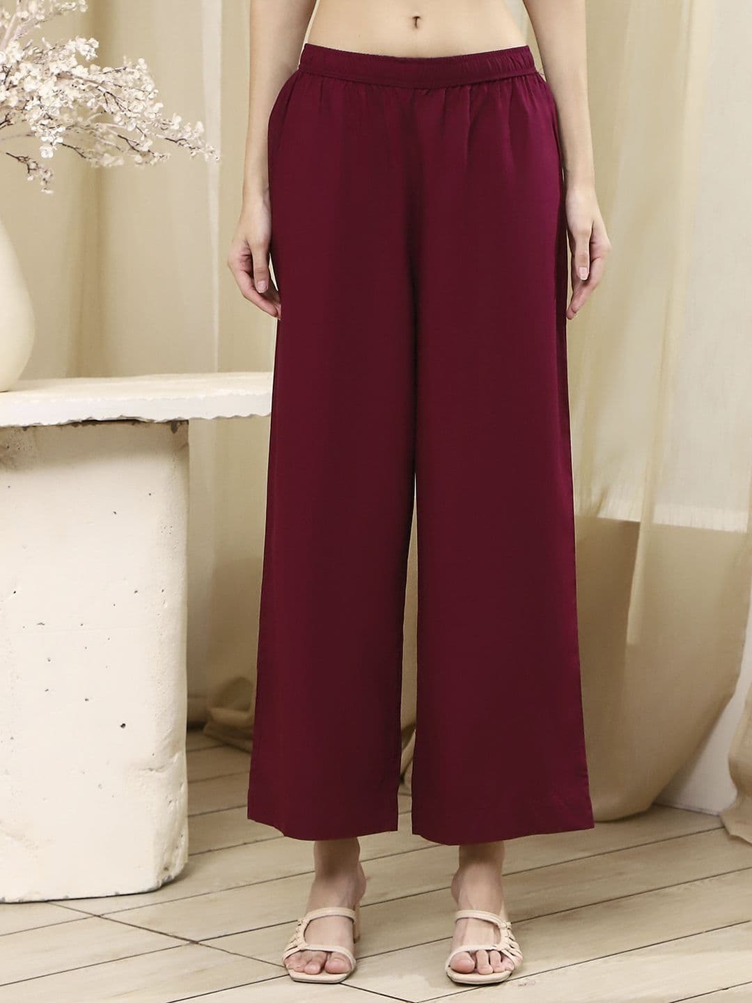 Biba Women Wide Leg Ethnic Palazzo - view 1