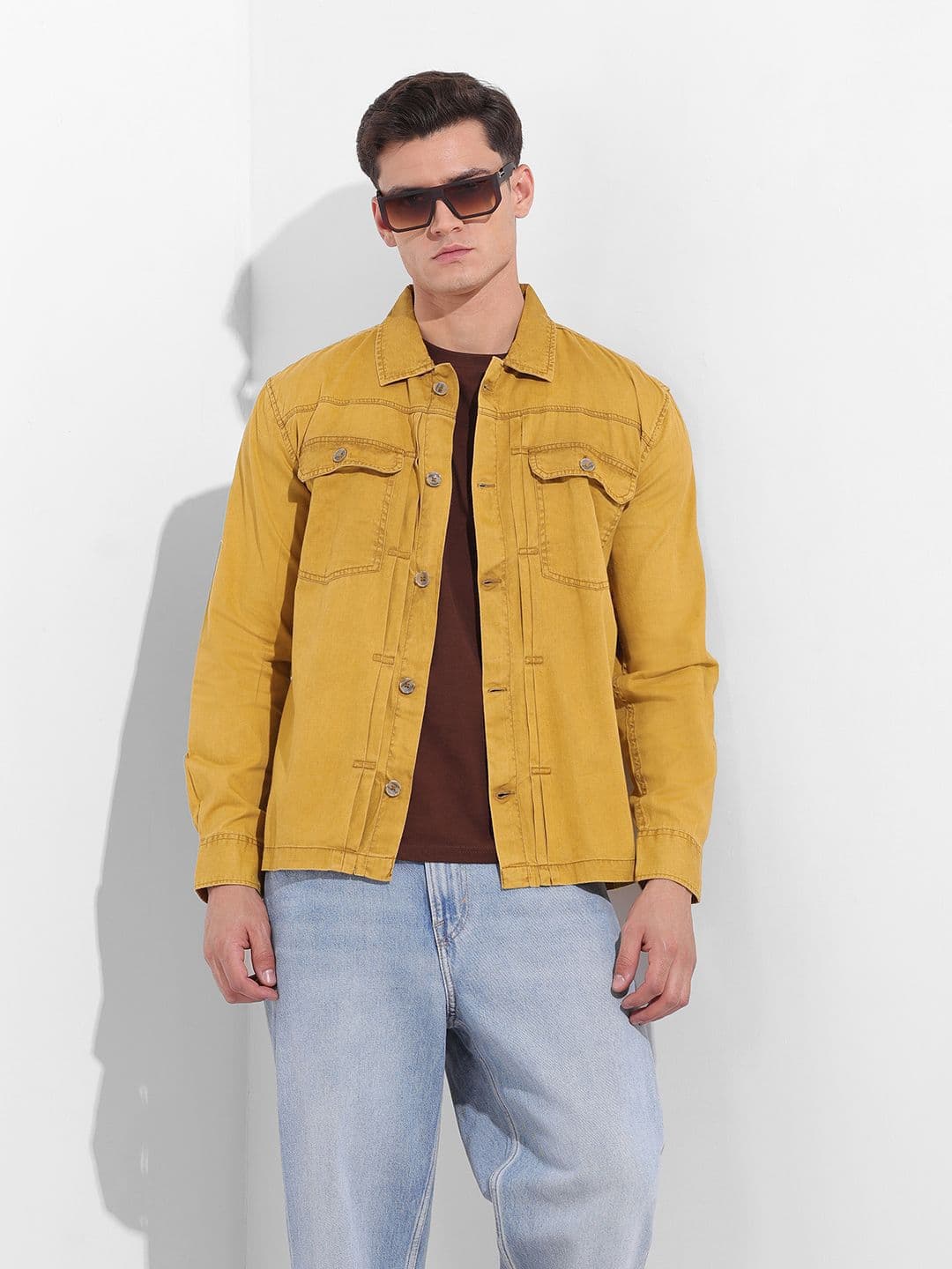 The Indian Garage Co. Cutaway Collar Pure Cotton Shirt - view 1