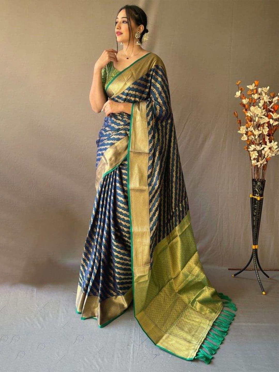 all about you Woven Design Zari Patola Saree - view 1