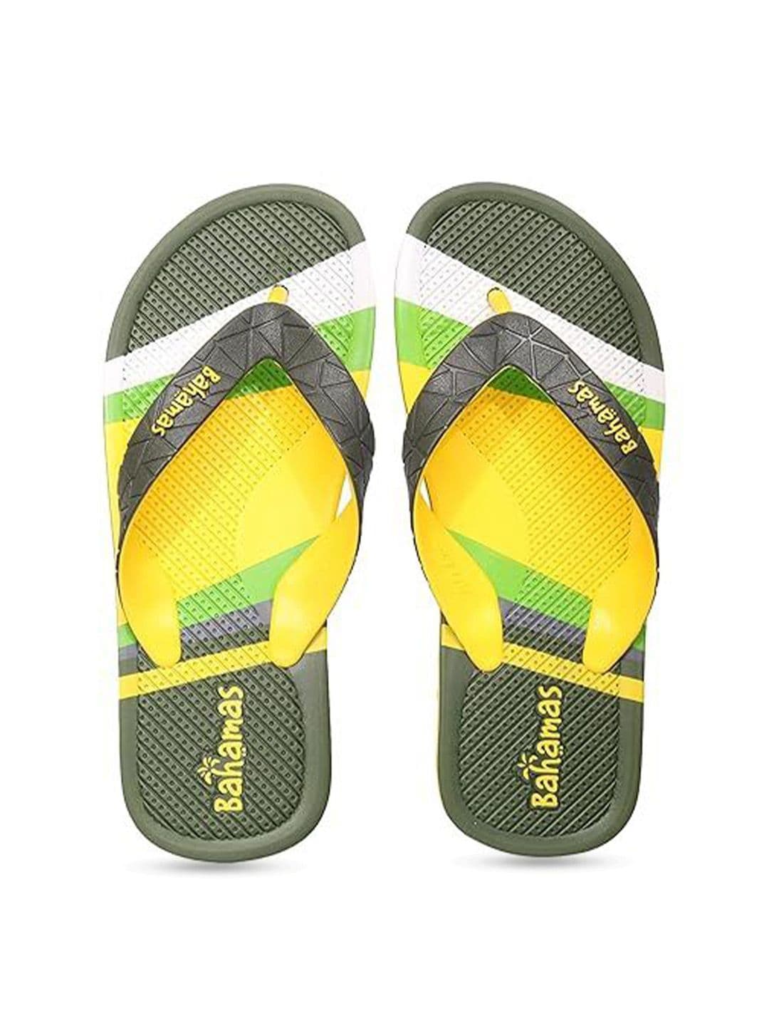 Bahamas Men Colourblocked Rubber Thong Flip-Flops - view 1