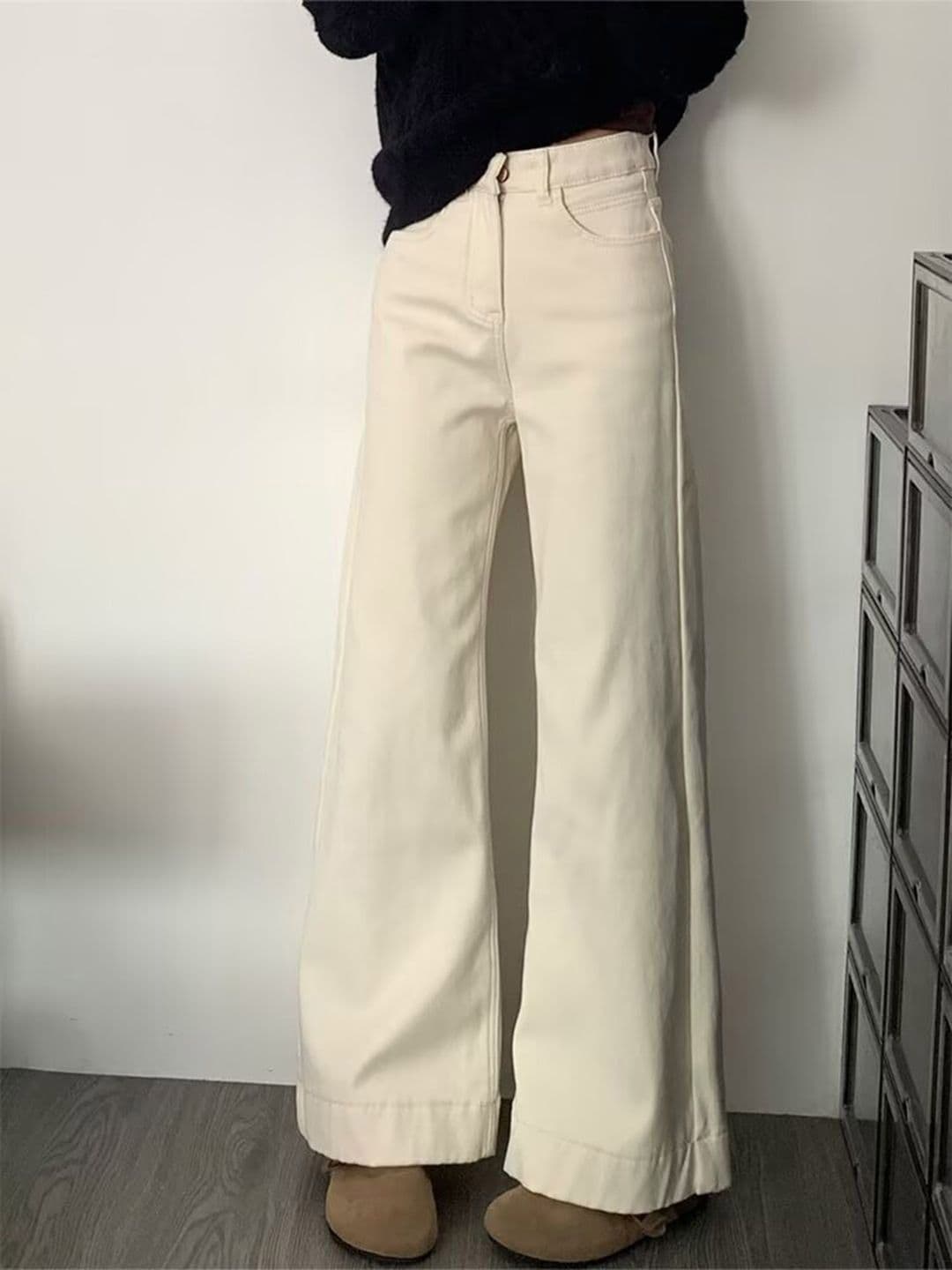 StyleCast Women Cotton Comfort Wide Leg High-Rise Stretchable Jeans - view 1