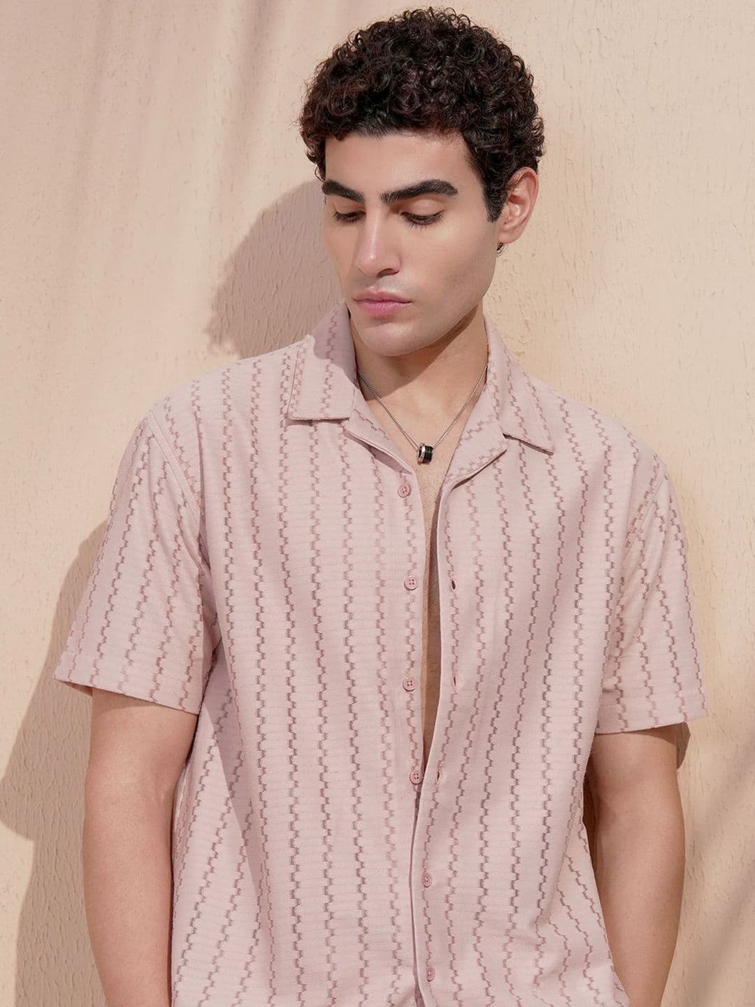 HIGHLANDER Abstract Printed Slim Fit Spread Collar Relaxed Fit Shirt - view 1