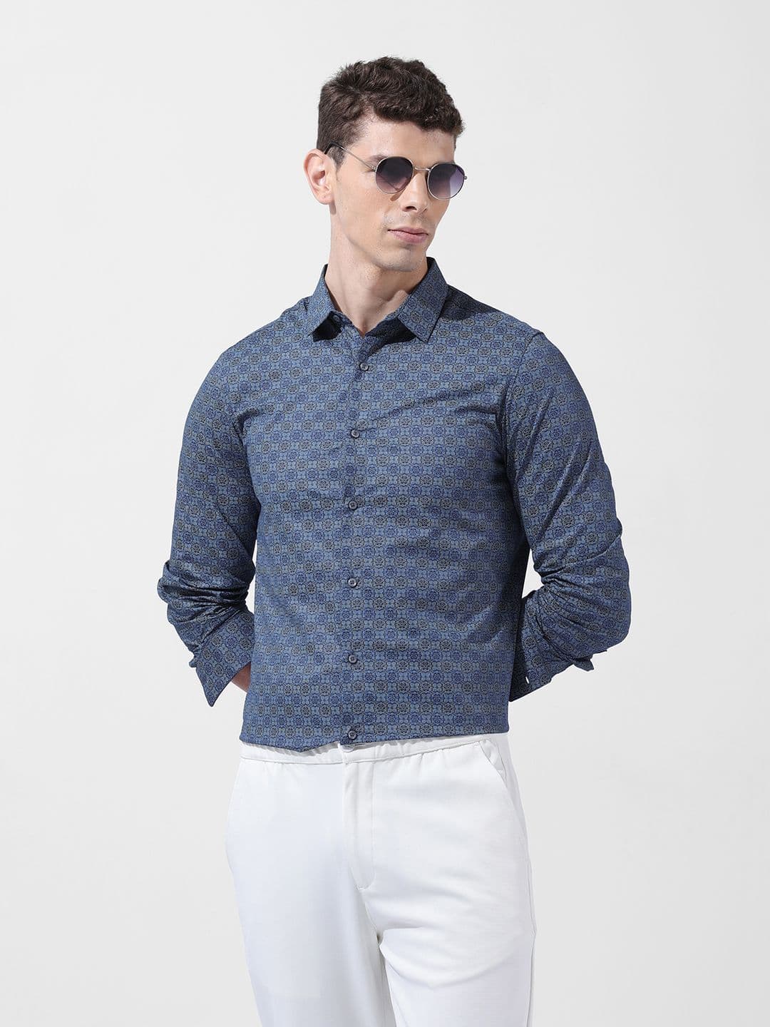 The Indian Garage Co Floral Printed Slim Fit Casual Shirt - view 1