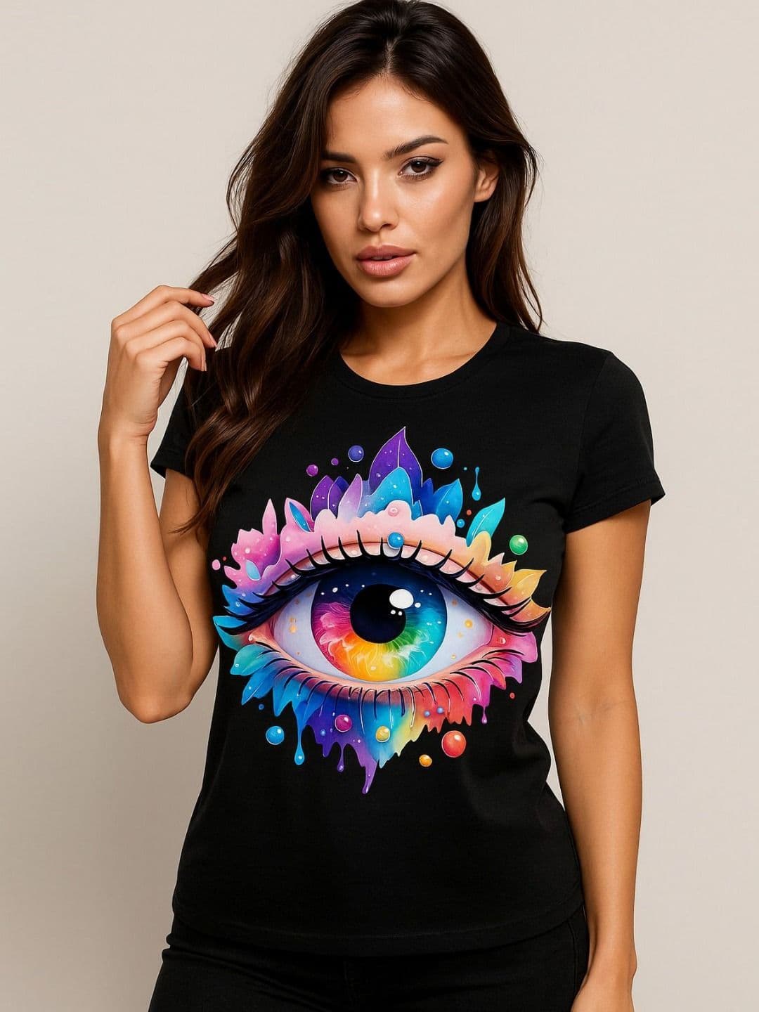 Anikmart Unisex Graphic Printed Round Neck Cotton T-shirt - view 1