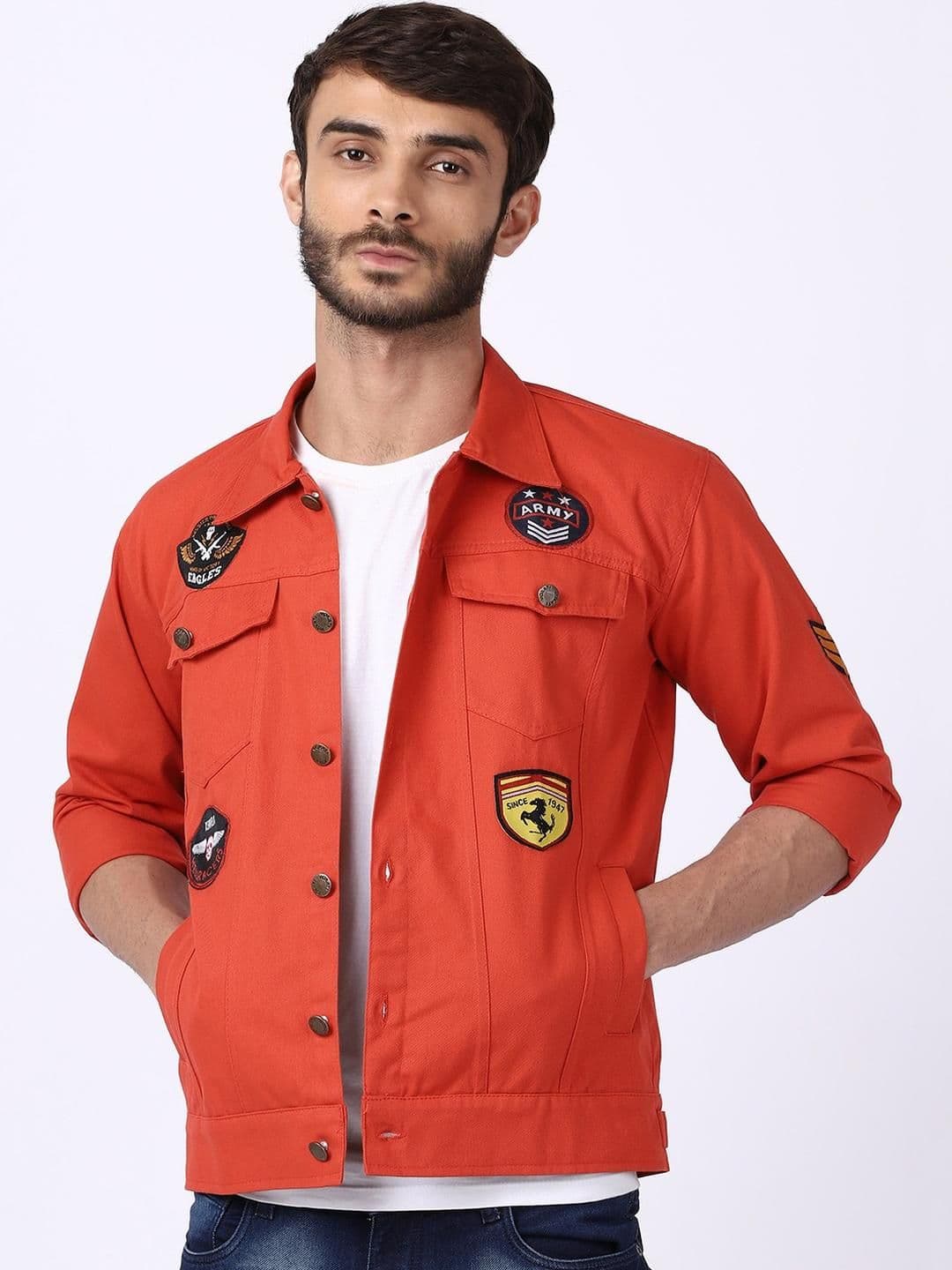 VOXATI Denim Spread Collar Jacket - view 1