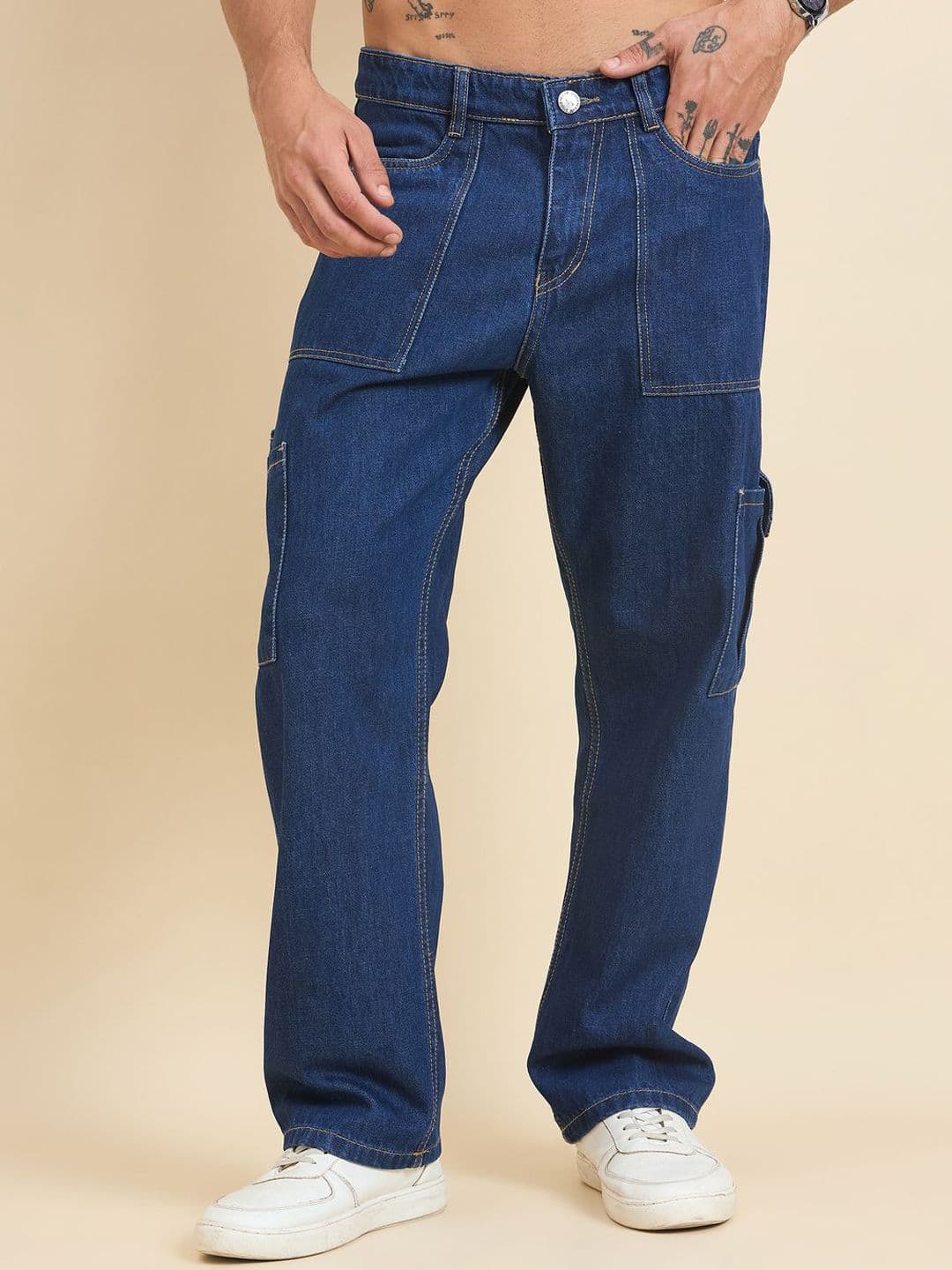 STUDIO NEXX Men Baggy Mid-Rise Jeans - view 1