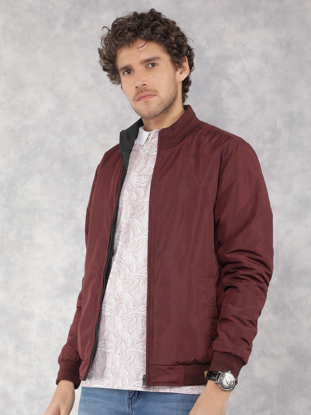 Crimsoune Club Mock Collar Lightweight Bomber Jacket - view 1