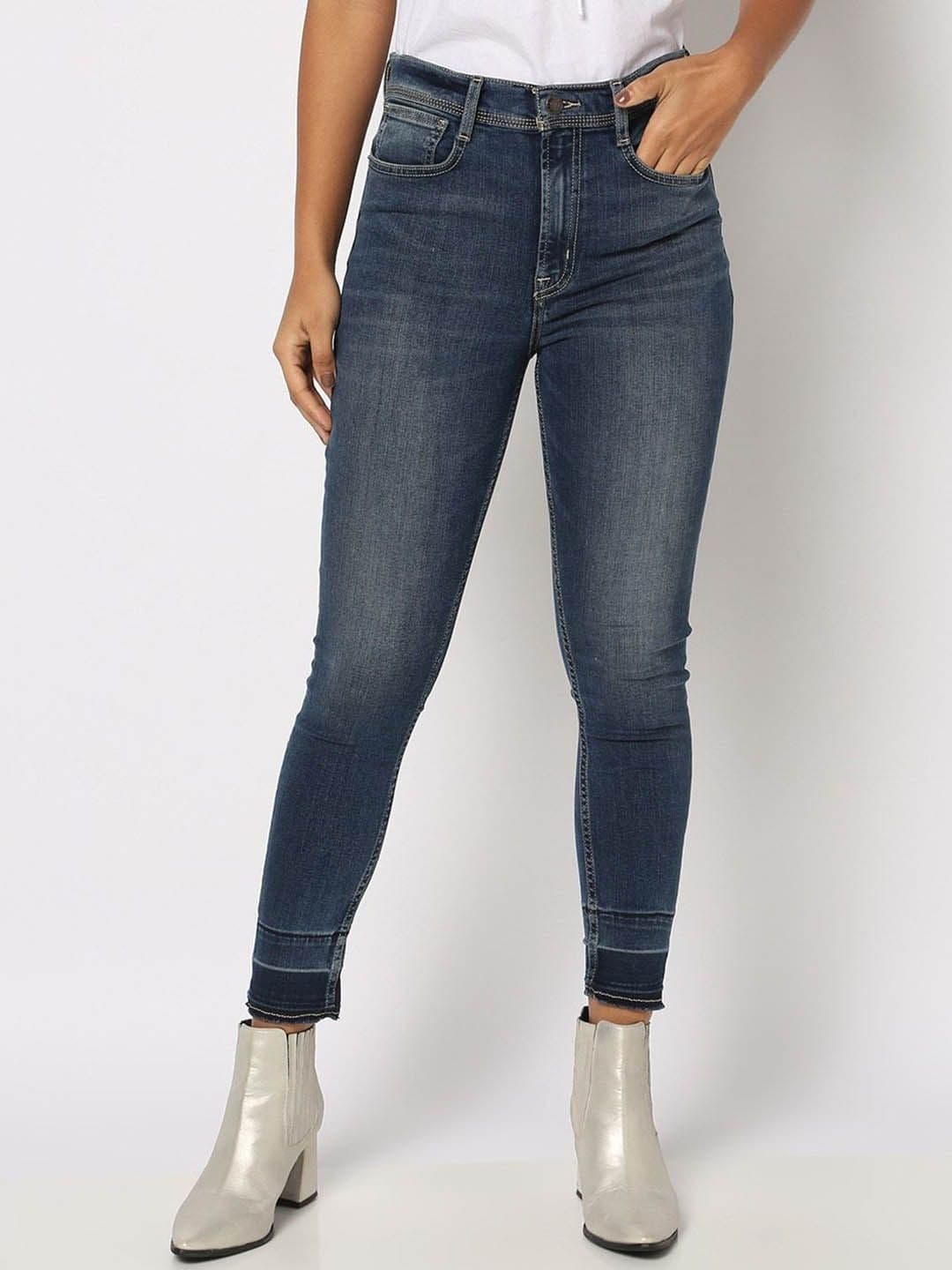 GAP Skinny Fit High-Rise Light Fade Non Stretchable Cotton Jeans - view 1