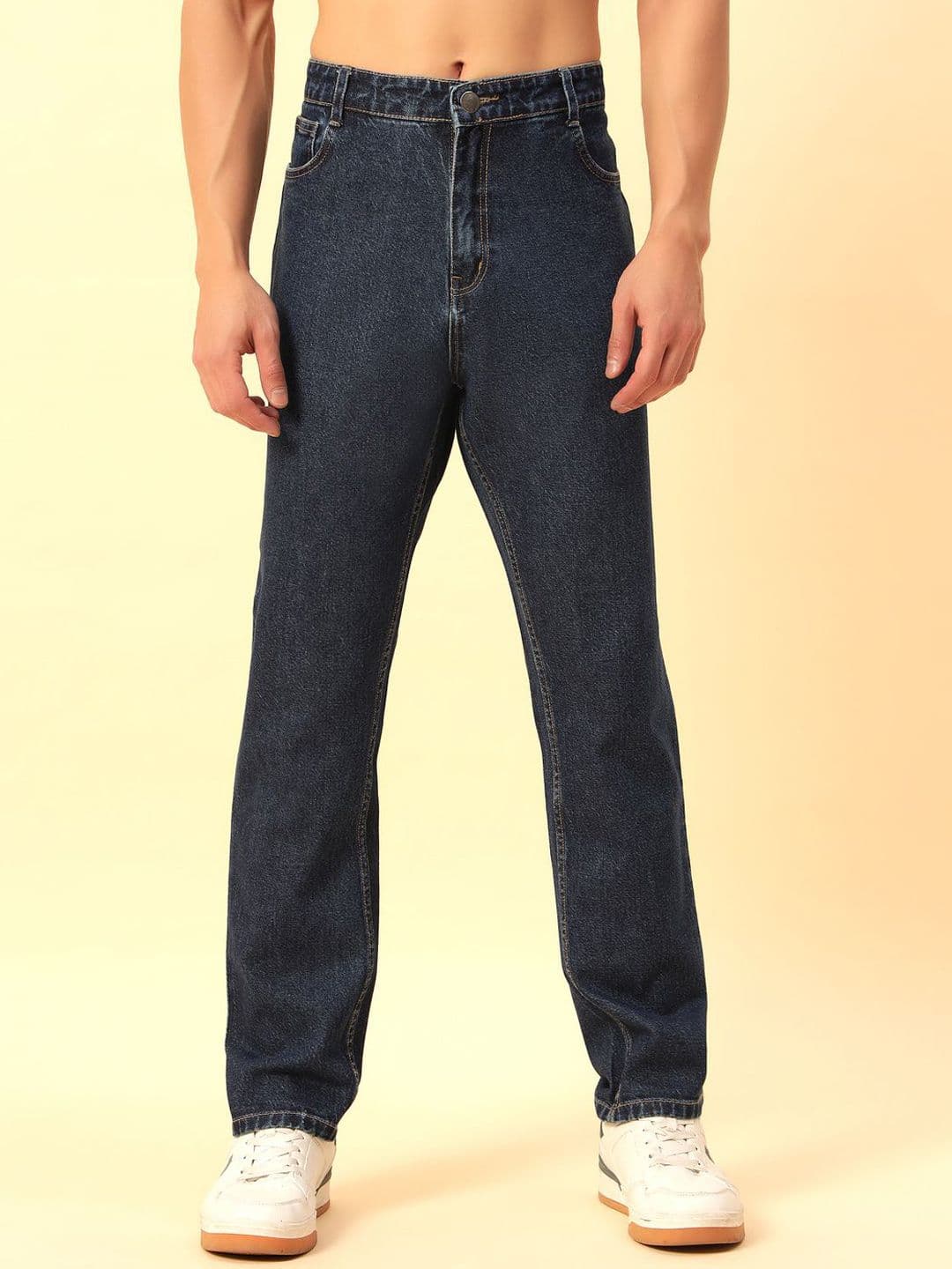 STUDIO NEXX Men Straight Fit Mid-Rise Cotton Jeans - view 1