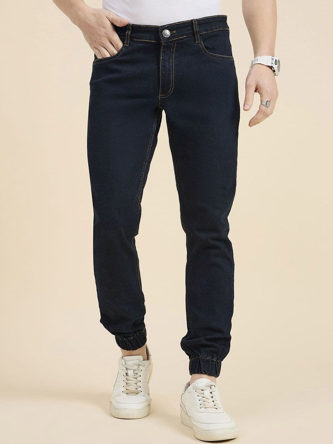 STUDIO NEXX Men Jogger Mid-Rise Jeans - view 1