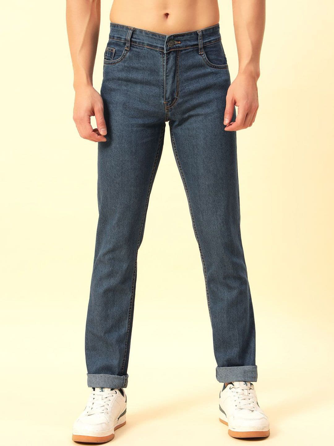 STUDIO NEXX Men Relaxed Fit Mid-Rise Stretchable Jeans - view 1