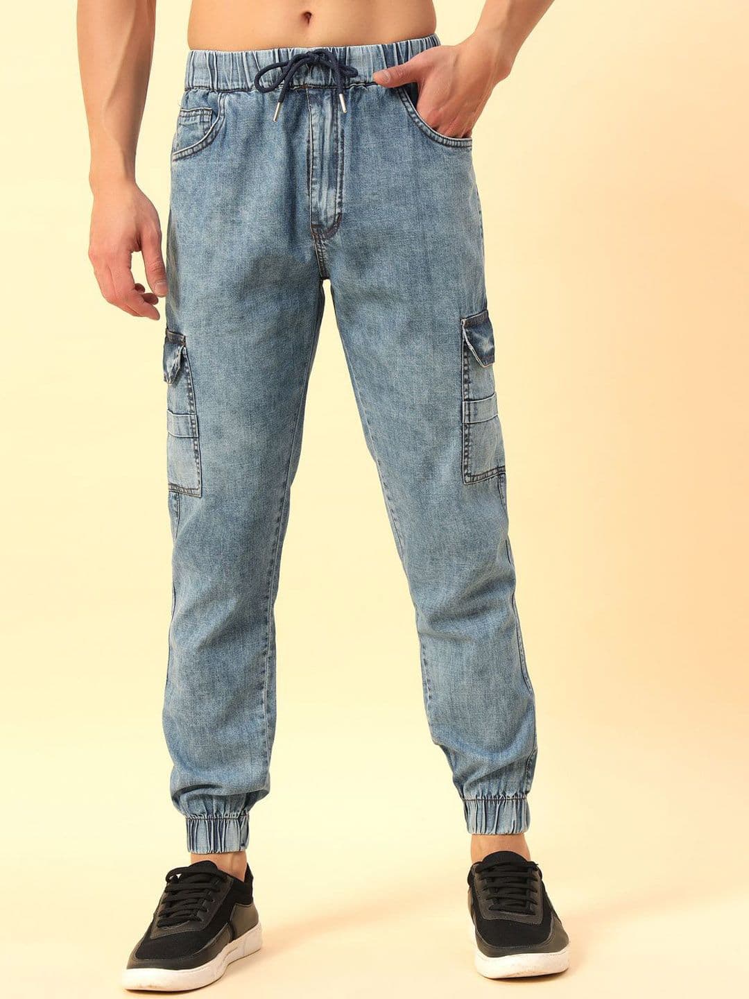 STUDIO NEXX Men Mid-Rise Light Fade Jogger - view 1