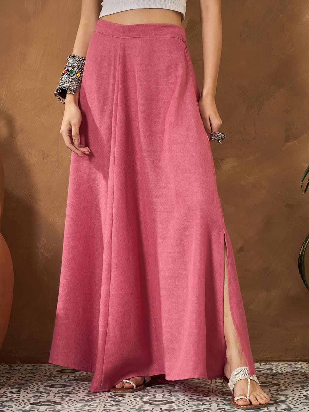 InWeave Flared A-Line Maxi Skirt - view 1