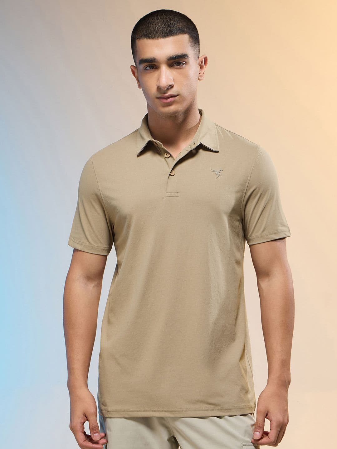 Technosport SS25 Polo Collar Antimicrobial Slim Fit Sports T-Shirt - view 1