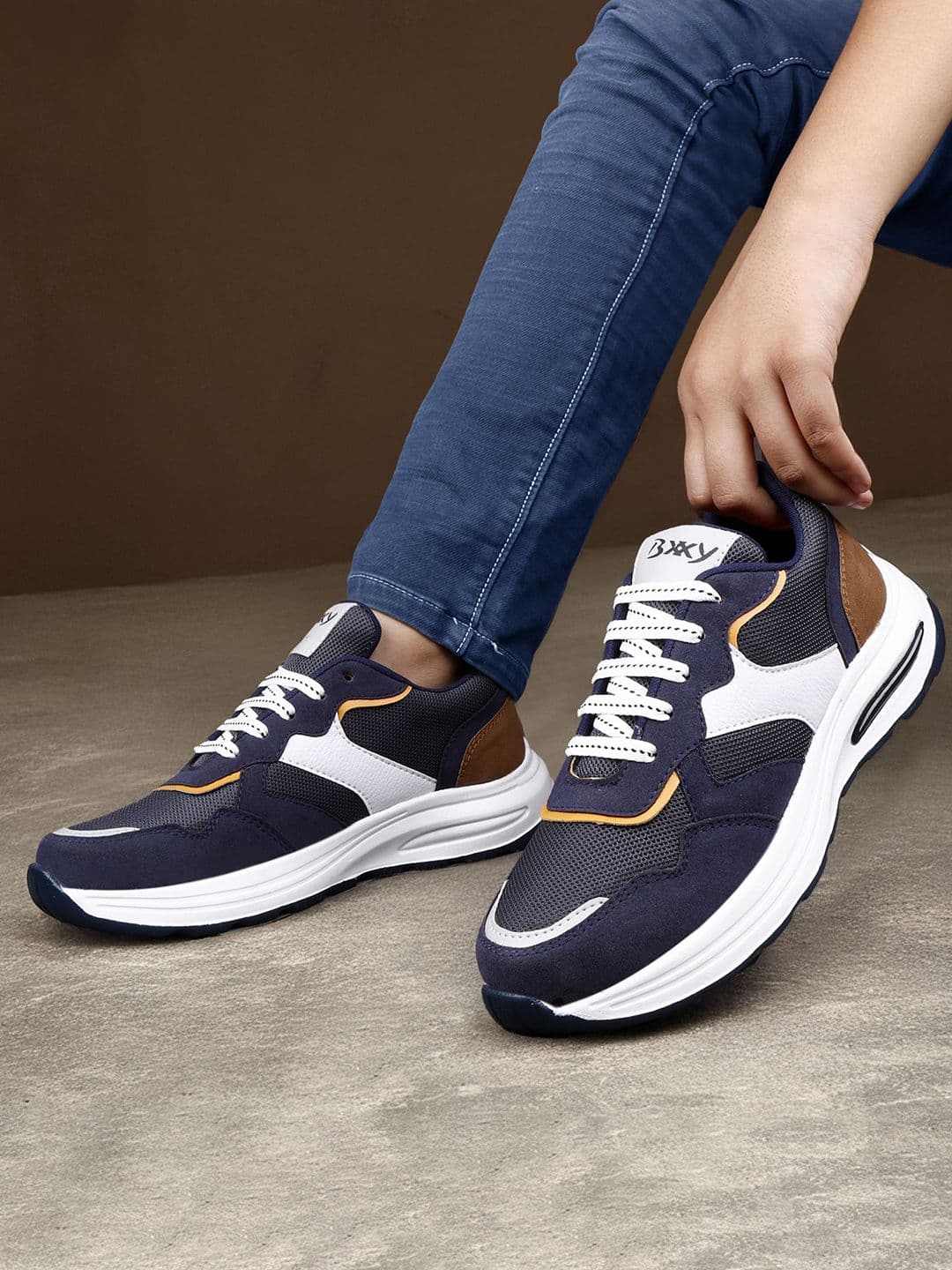 Bxxy Men Latest Lace-up Running Sports Shoes - view 1