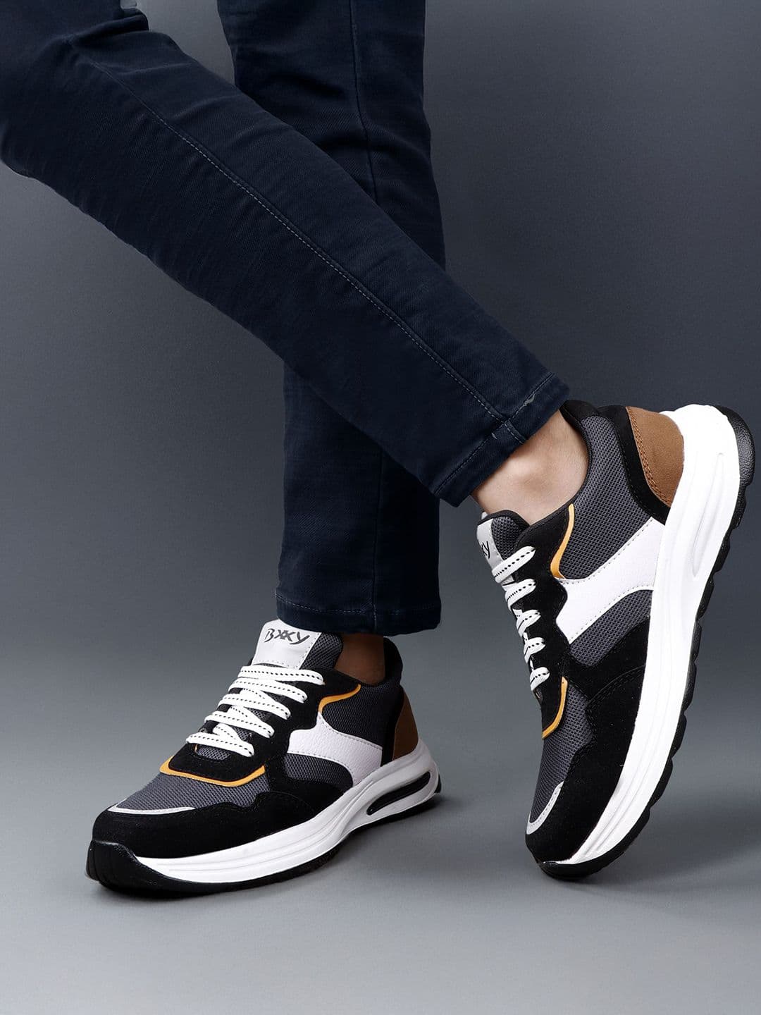 Bxxy Men Latest Lace-up Running Sports Shoes - view 1
