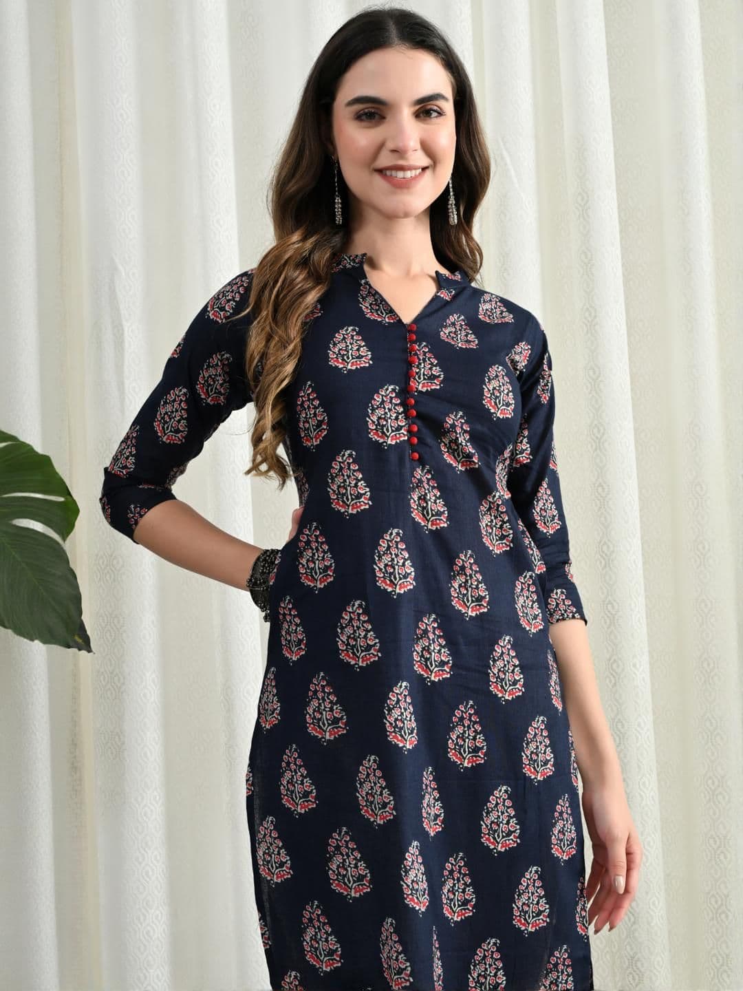 Glory Silk Women Ethnic Motifs Printed Block Print Kurta - view 1