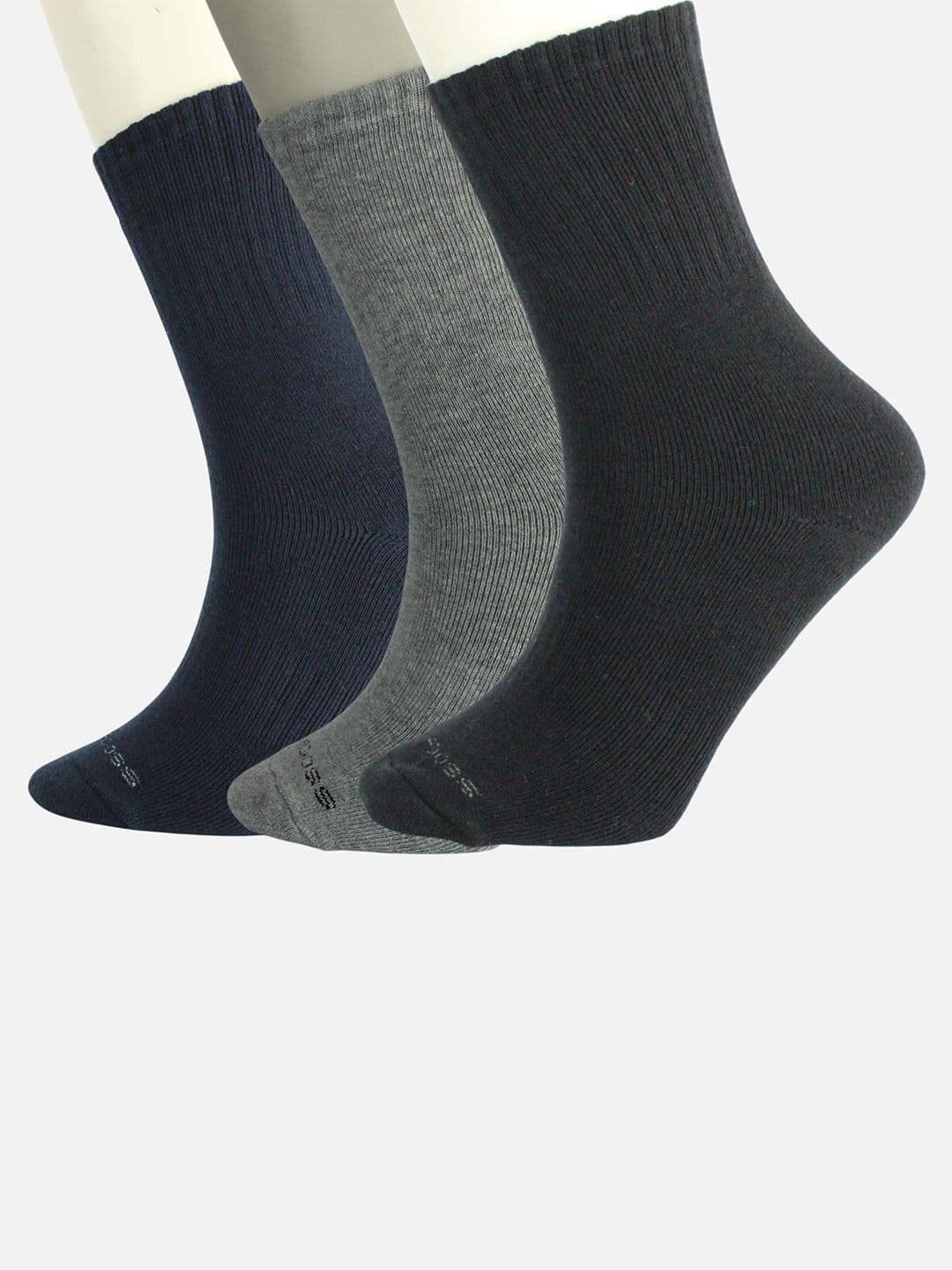 Calvadoss Men Pack Of 3 Cotton Calf Length Socks - view 1