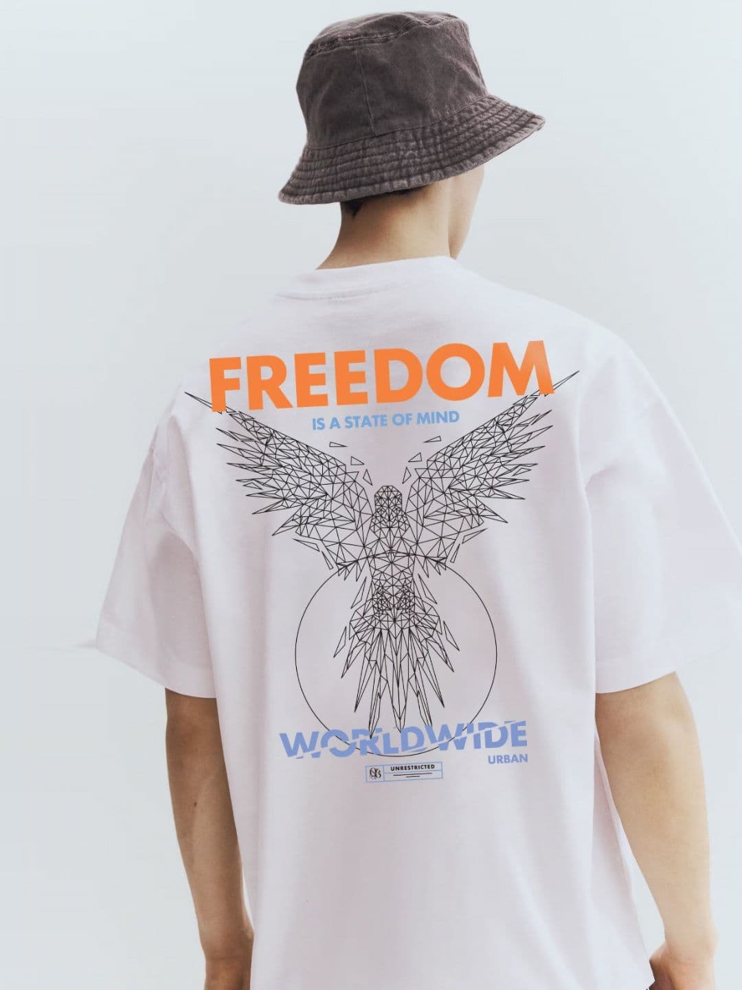 TOGS & TERRE Typography Printed Oversized Organic Cotton T-shirt - view 1