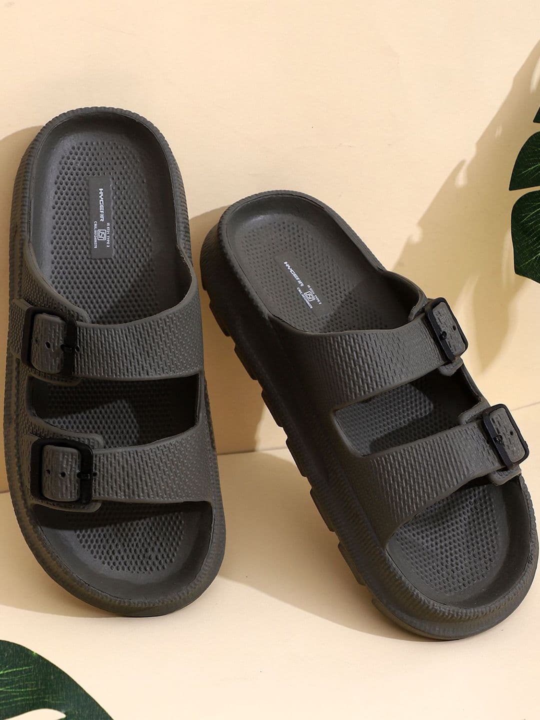 Hygear Raddler Men Self Design Sliders with Buckles - view 1