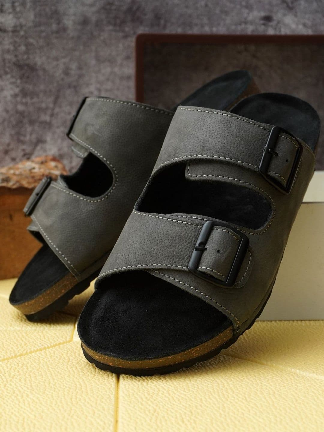 NICO NERINI Men Leather Comfort Sandals - view 1