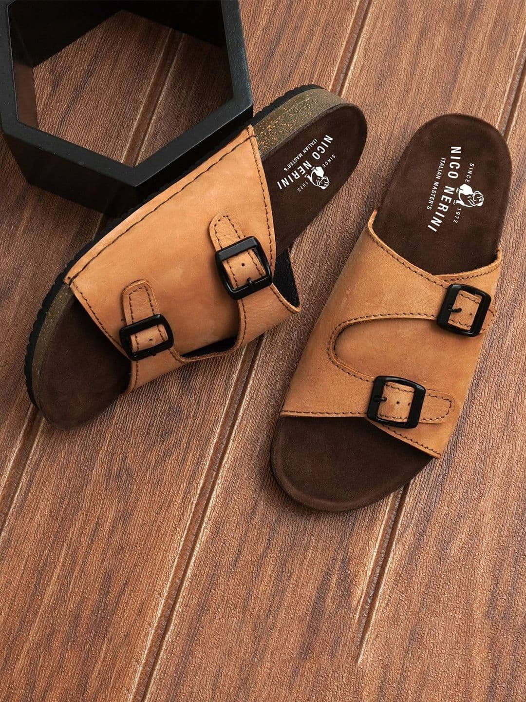 NICO NERINI Men Leather Comfort Sandals - view 1