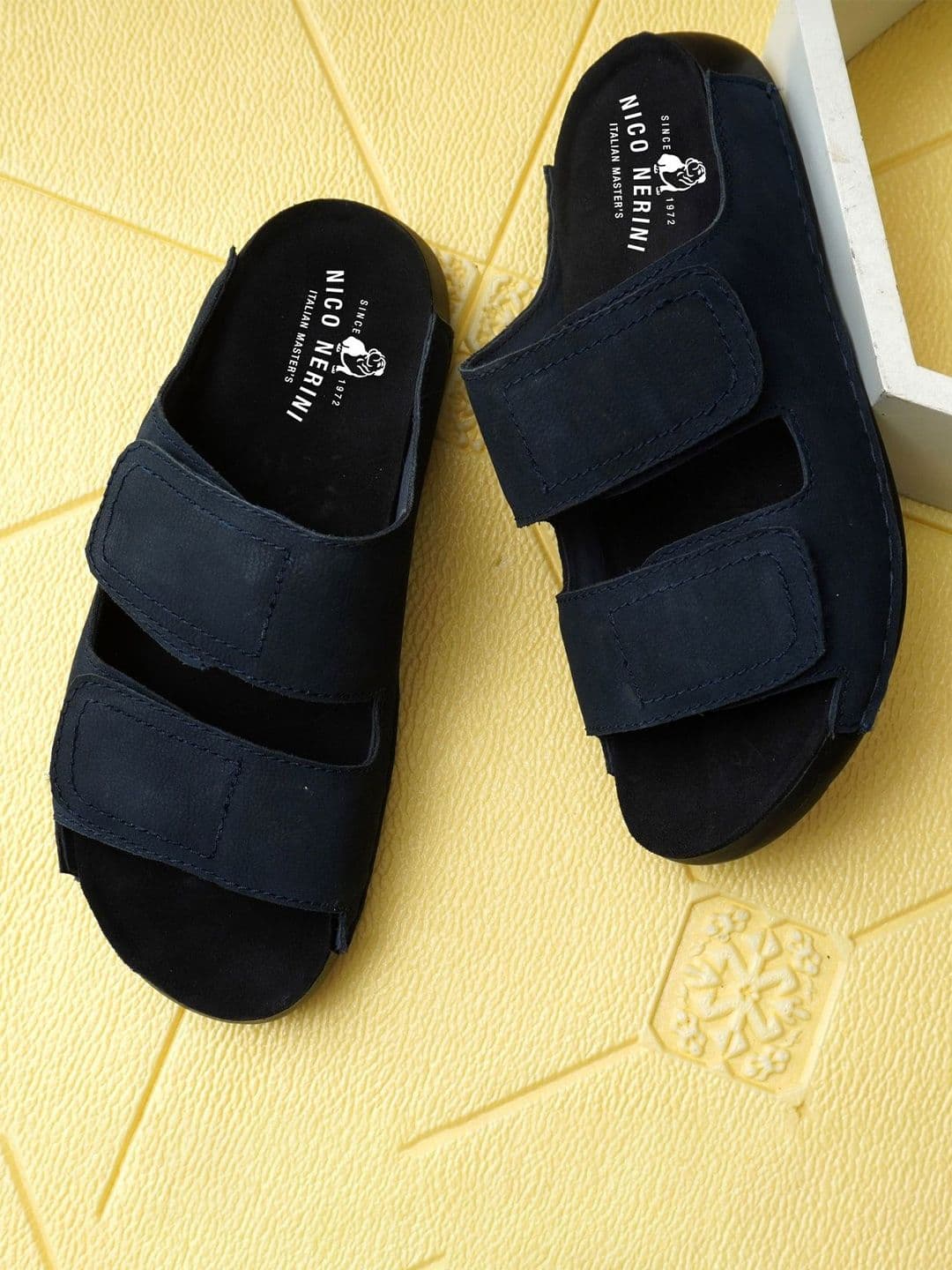 NICO NERINI Men Leather Slip-On Comfort Sandals - view 1