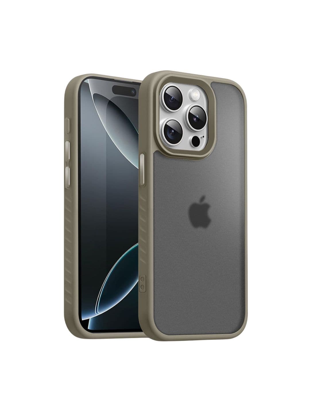 Karwan Solid Printed iPhone 15 Pro Back Case Mobile Accessories