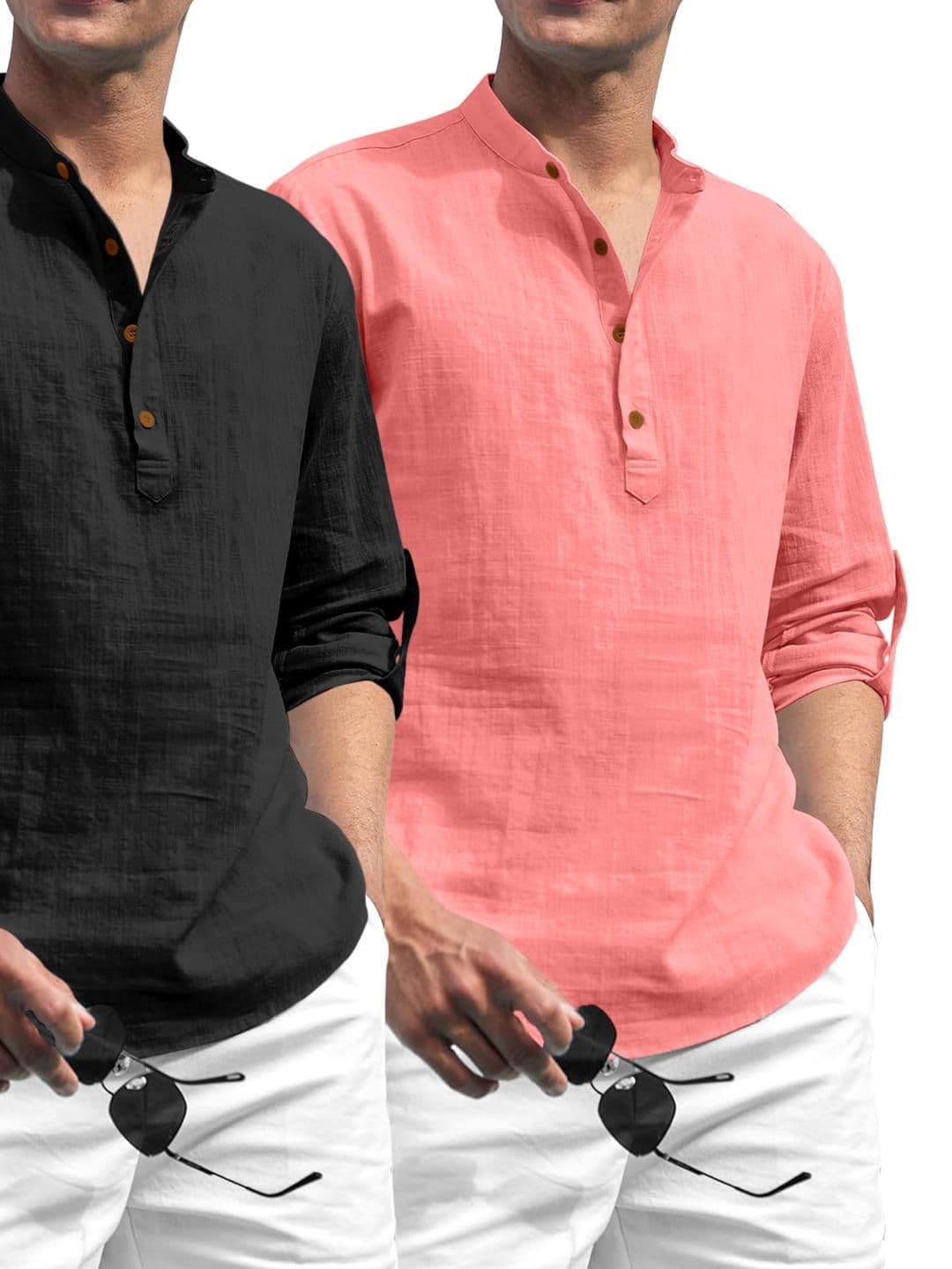 Fifth U Black Blended Kurtas - view 1