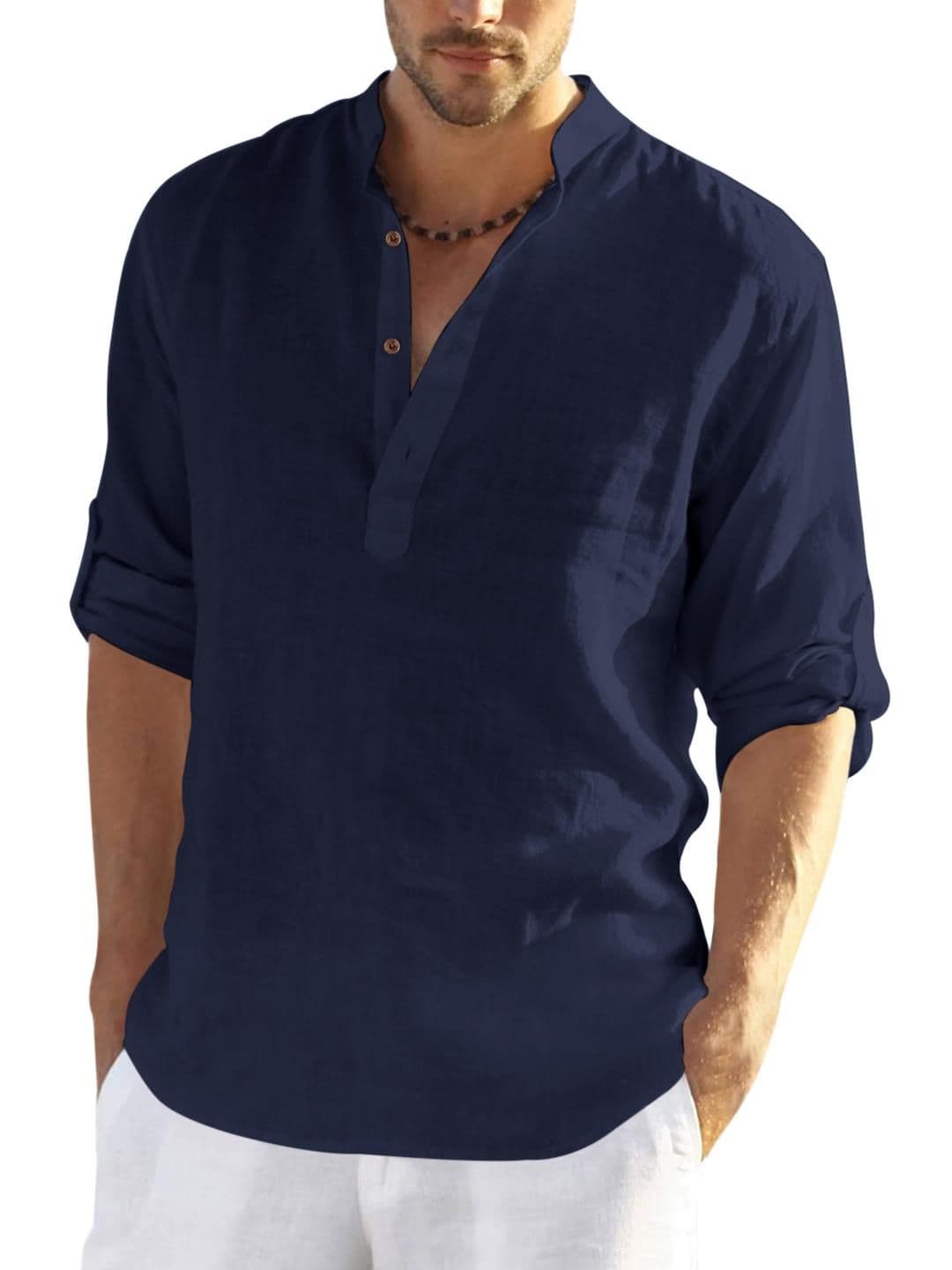 Fifth U Navy Blue Blended Kurtas - view 1